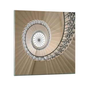 Tablou pe sticlă - În interiorul cochiliei - 30x30 cm