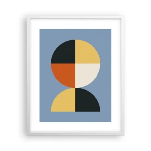 Poster în ramă albă - Uită-te și numără - 40x50 cm