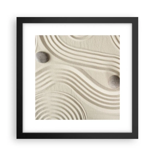 Poster în ramă neagră - Atingere de căldură - 30x30 cm