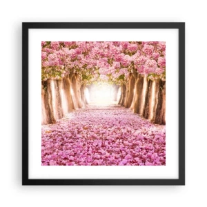 Poster în ramă neagră - Drumul spre paradis - 40x40 cm