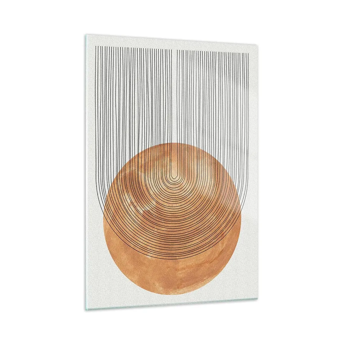 Tablou pe sticlă - Compoziția solară - 50x70 cm