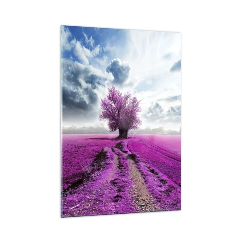 Tablou pe sticlă - Câmpul cu iarbă neagră - 50x70 cm