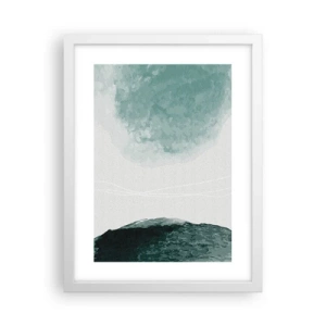 Poster în ramă albă - Întâlnire cu ceața - 30x40 cm