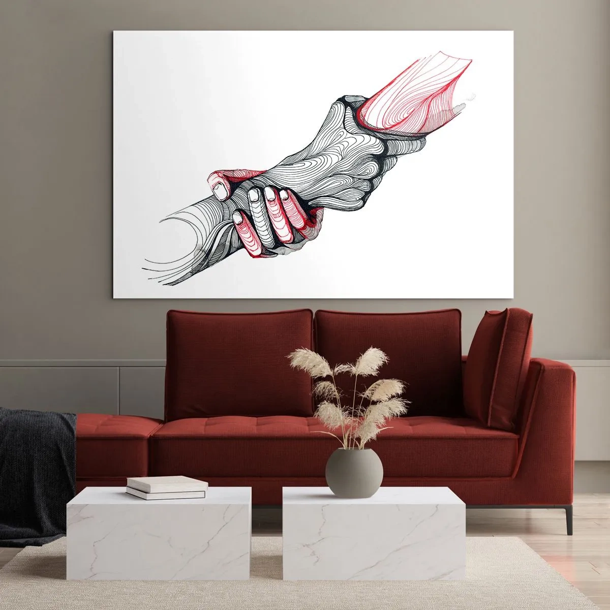 Tablou pe sticlă - Ești pe mâini bune - 120x80 cm
