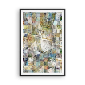Poster în ramă neagră - Remaniere geometrică - 61x91 cm
