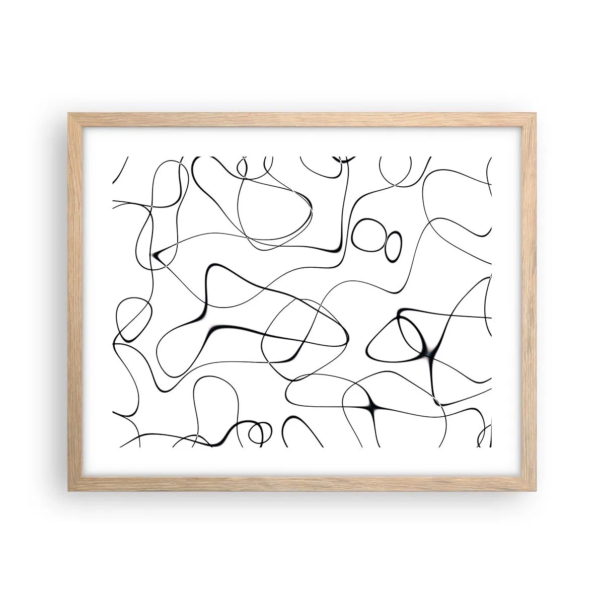 Poster în ramă de stejar deschis - Căile vieții, căile destinului - 50x40 cm