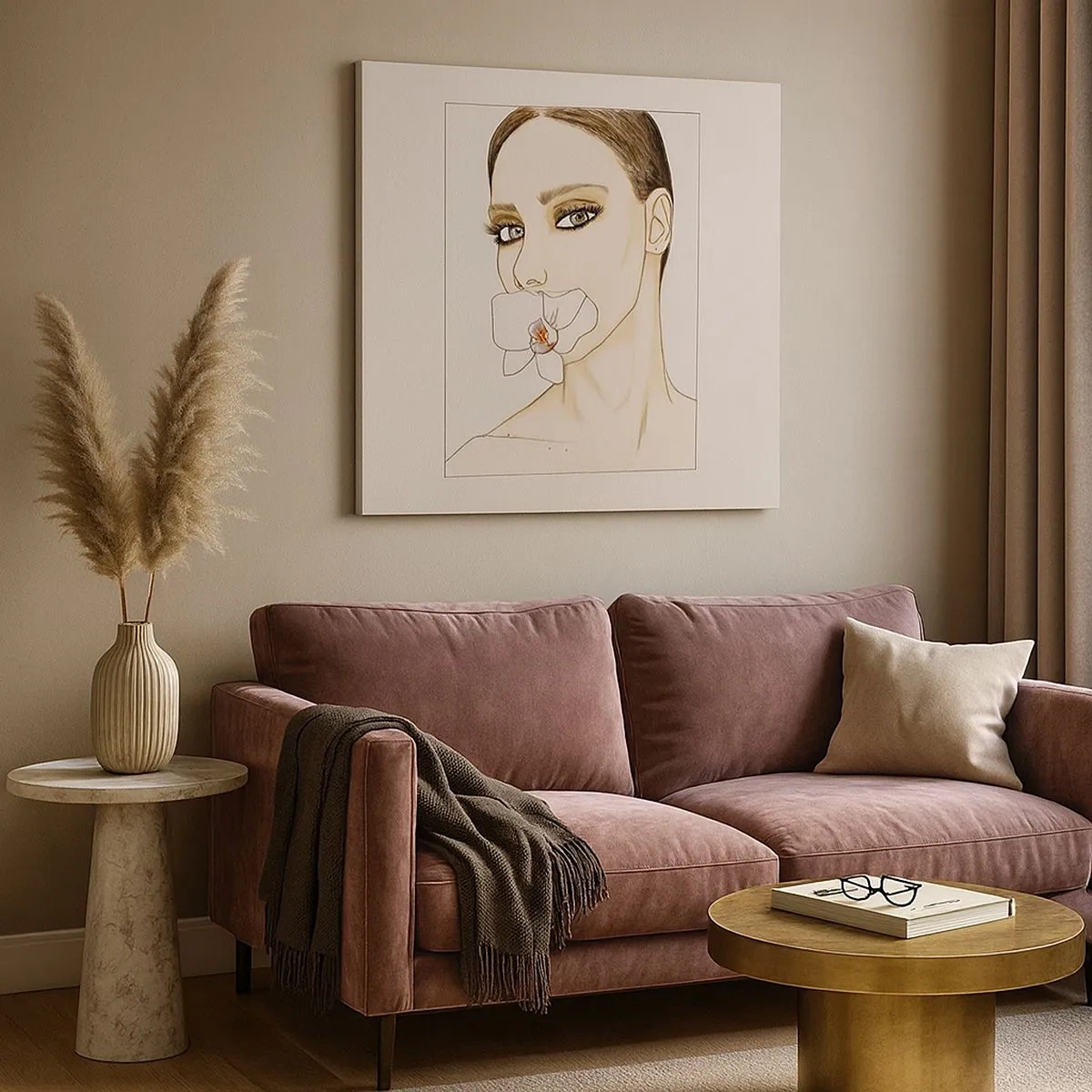 Tablou pe pânză - Un simbol al eleganței și frumuseții - 30x30 cm