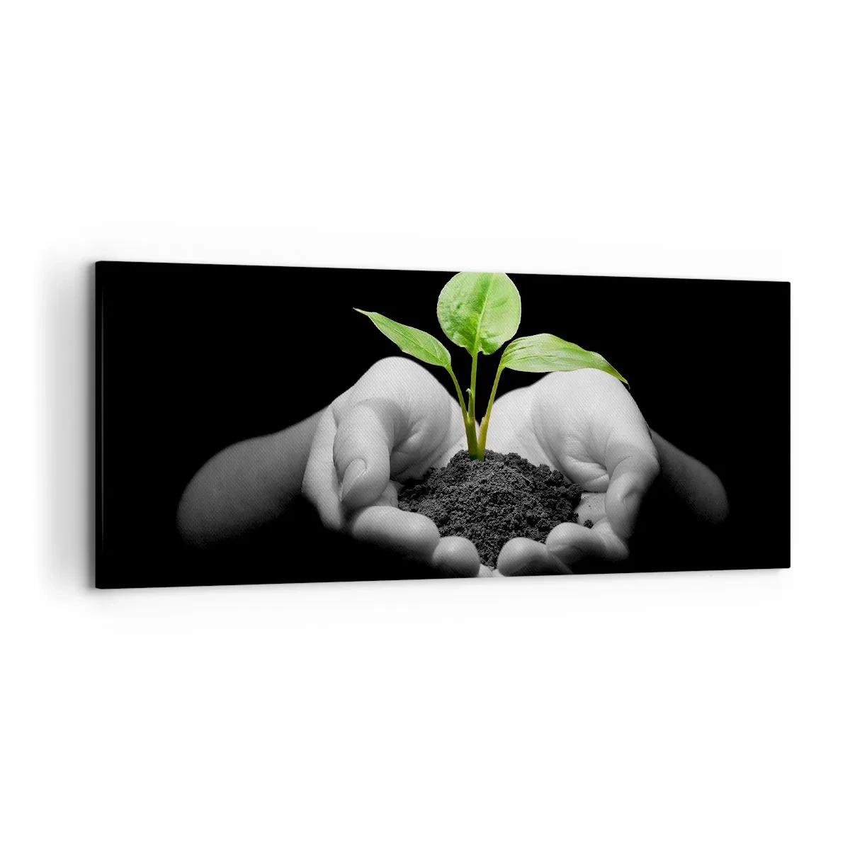 Tablou pe pânză - Iubesc natura, o protejez - 120x50 cm