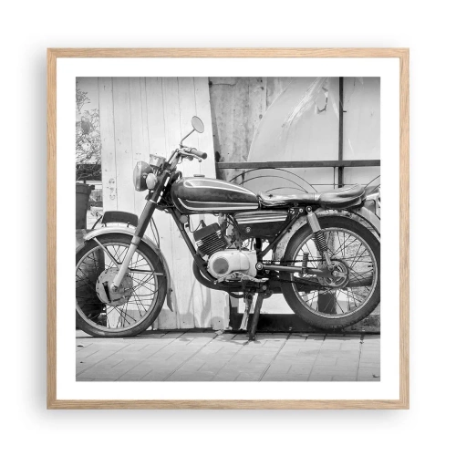 Poster în ramă de stejar deschis - Clasicul înainte de toate - 60x60 cm