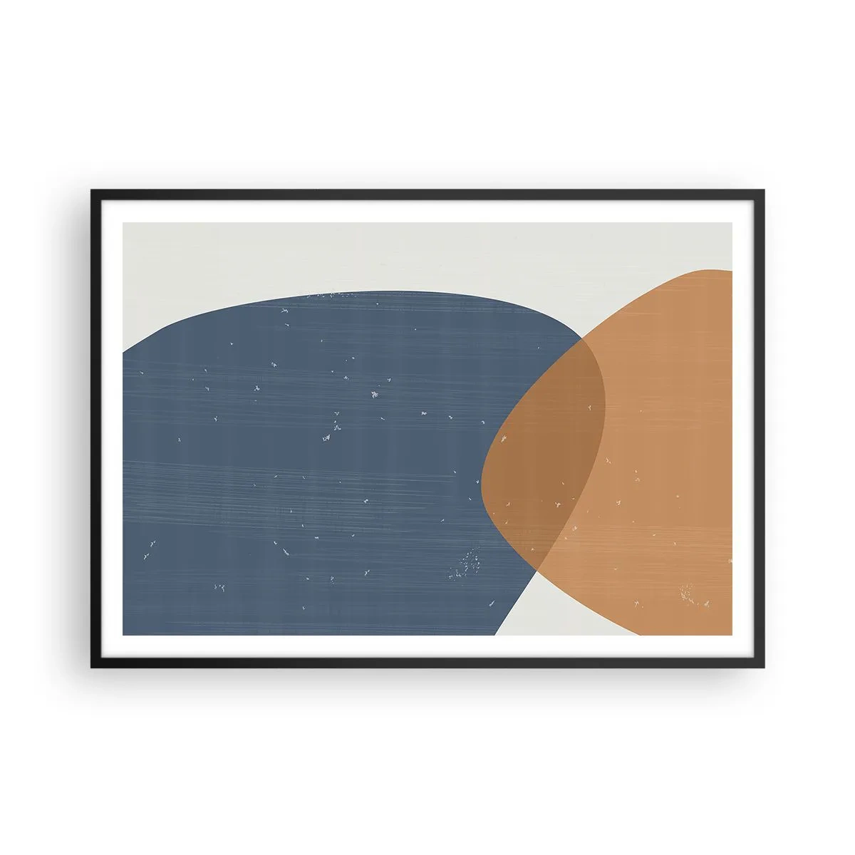 Poster în ramă neagră - Ovale și influențe - 100x70 cm