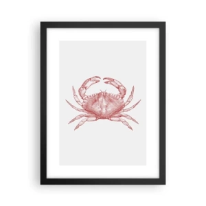 Poster în ramă neagră - Crab peste crabi - 30x40 cm