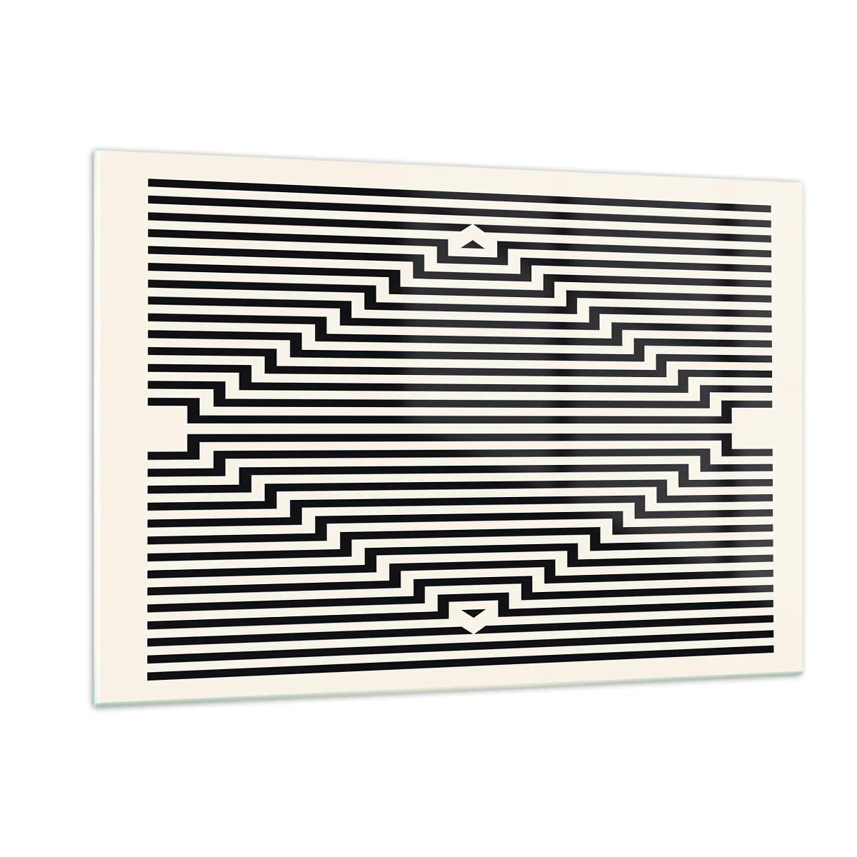 Tablou pe sticlă - Iluzie geometrică - 120x80 cm