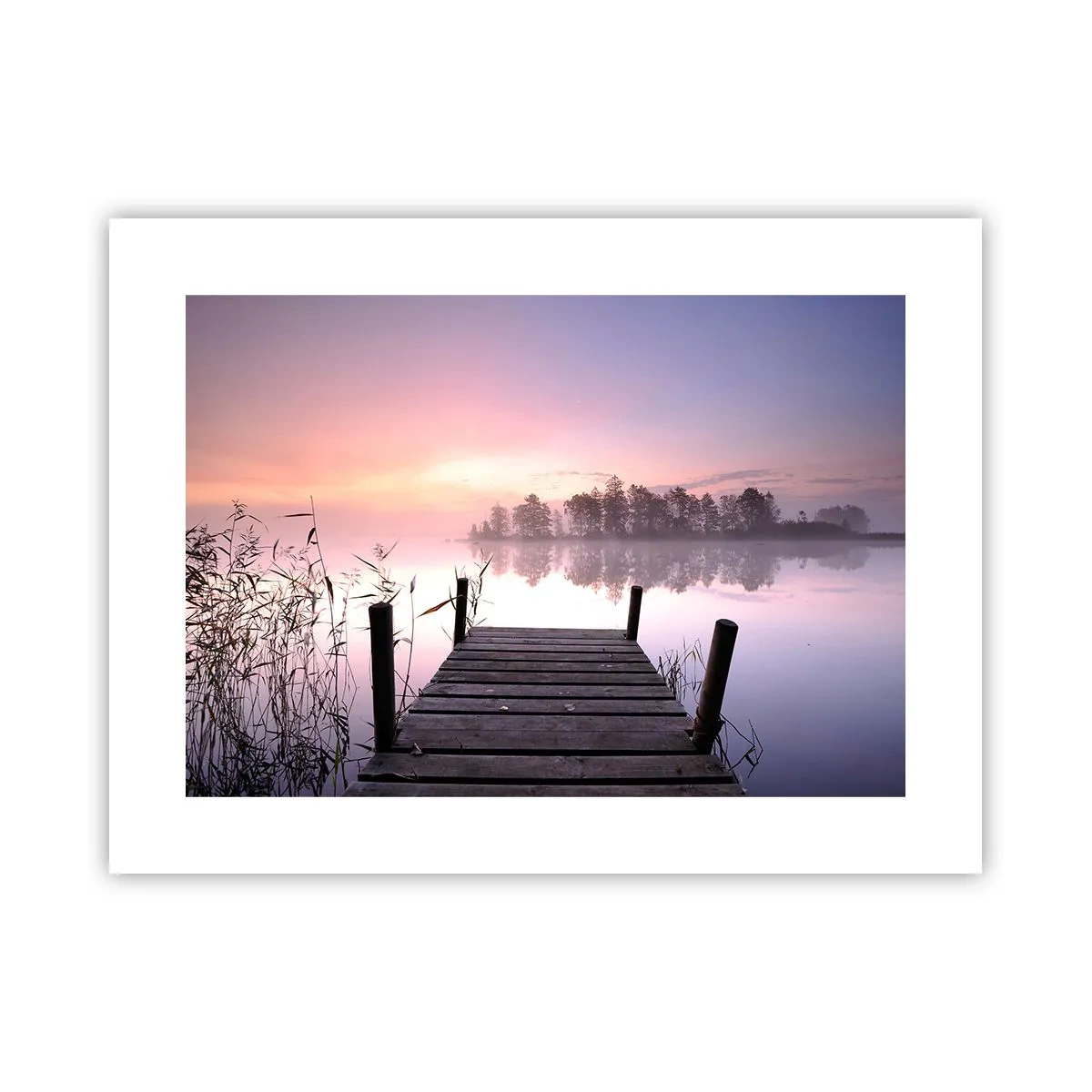 Poster - Din ceața de liliac... - 40x30 cm