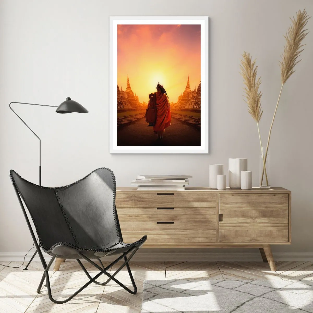 Poster în ramă albă - În pace prin eternitate - 30x40 cm