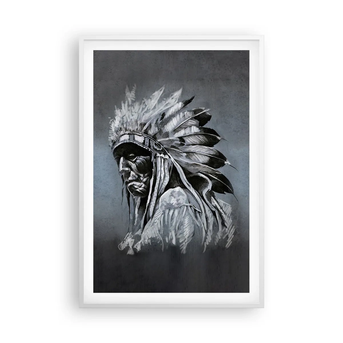 Poster în ramă albă - Înapoi la rădăcini - 61x91 cm