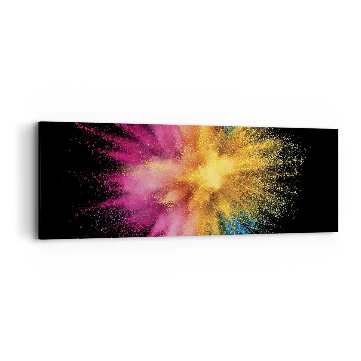 Tablou pe pânză - Nașterea culorii  - 90x30 cm