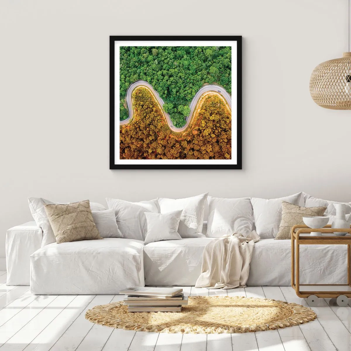 Poster în ramă neagră - Frontiere și defilee - 30x30 cm