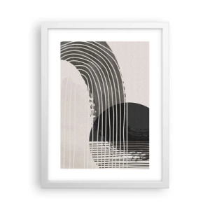 Poster în ramă albă - Până acolo și înapoi - 30x40 cm