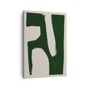 Tablou pe pânză - Golfuri de alb - 50x70 cm