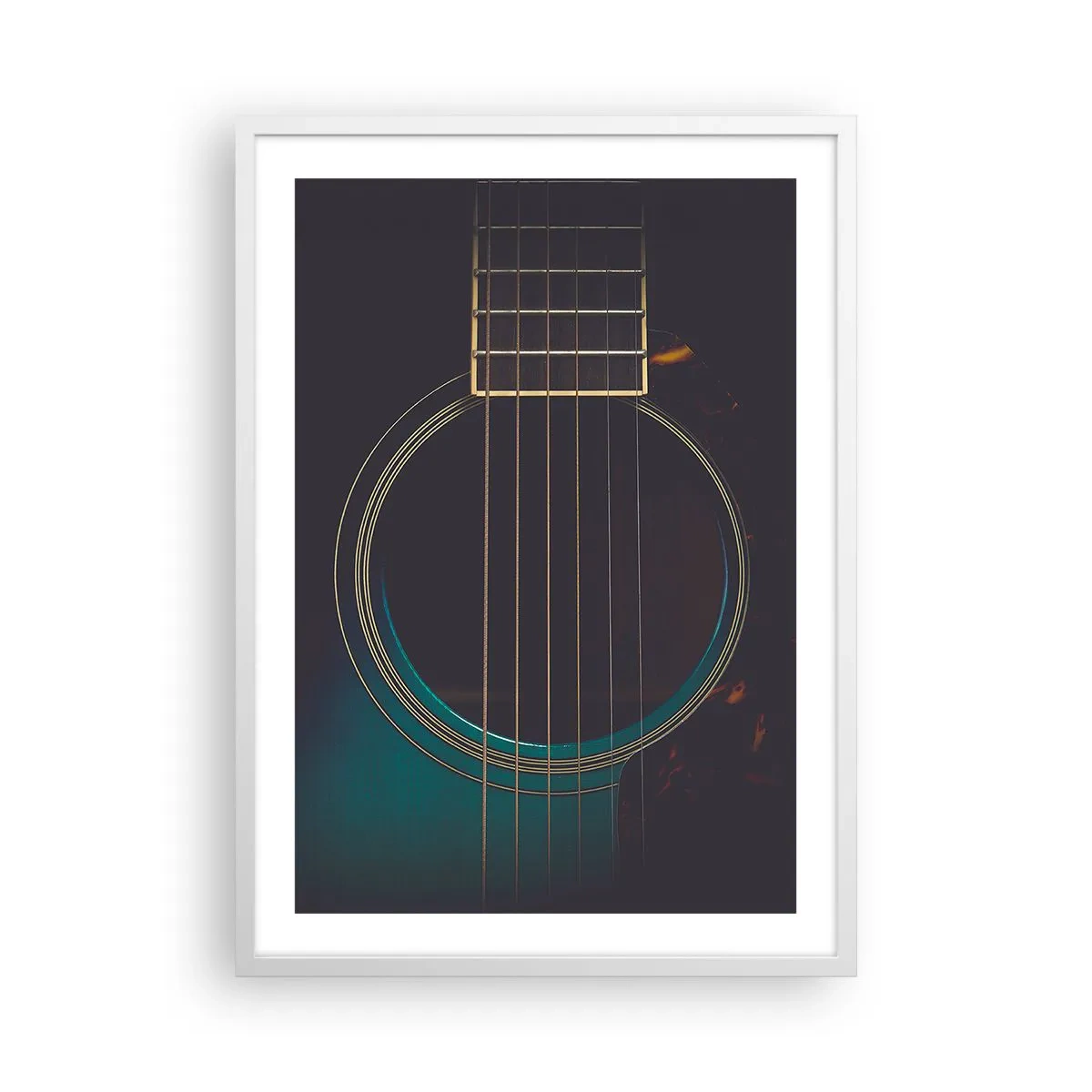 Poster în ramă albă - O clipă înainte de a suna - 50x70 cm