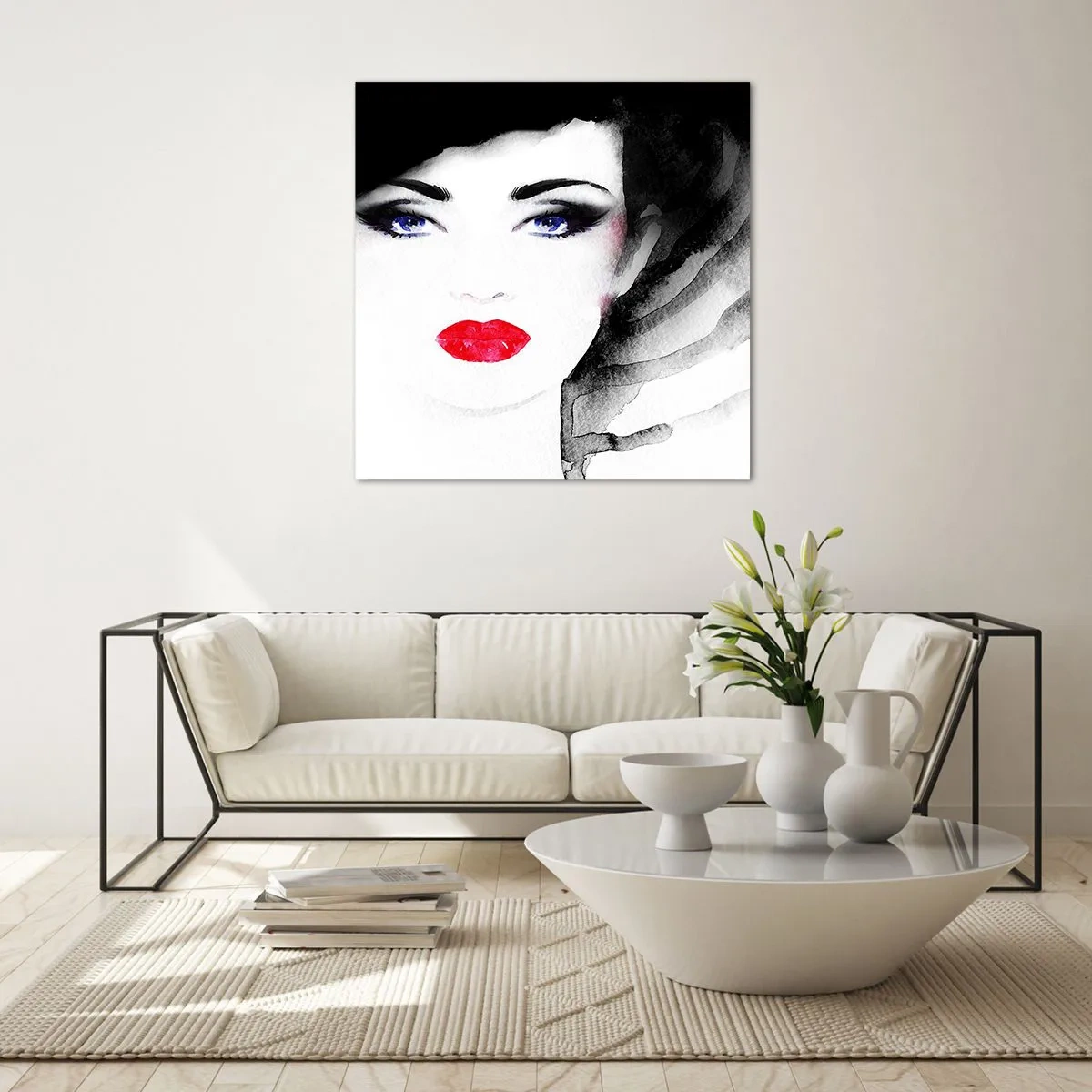 Tablou pe sticlă - Respinge și cheamă - 60x60 cm