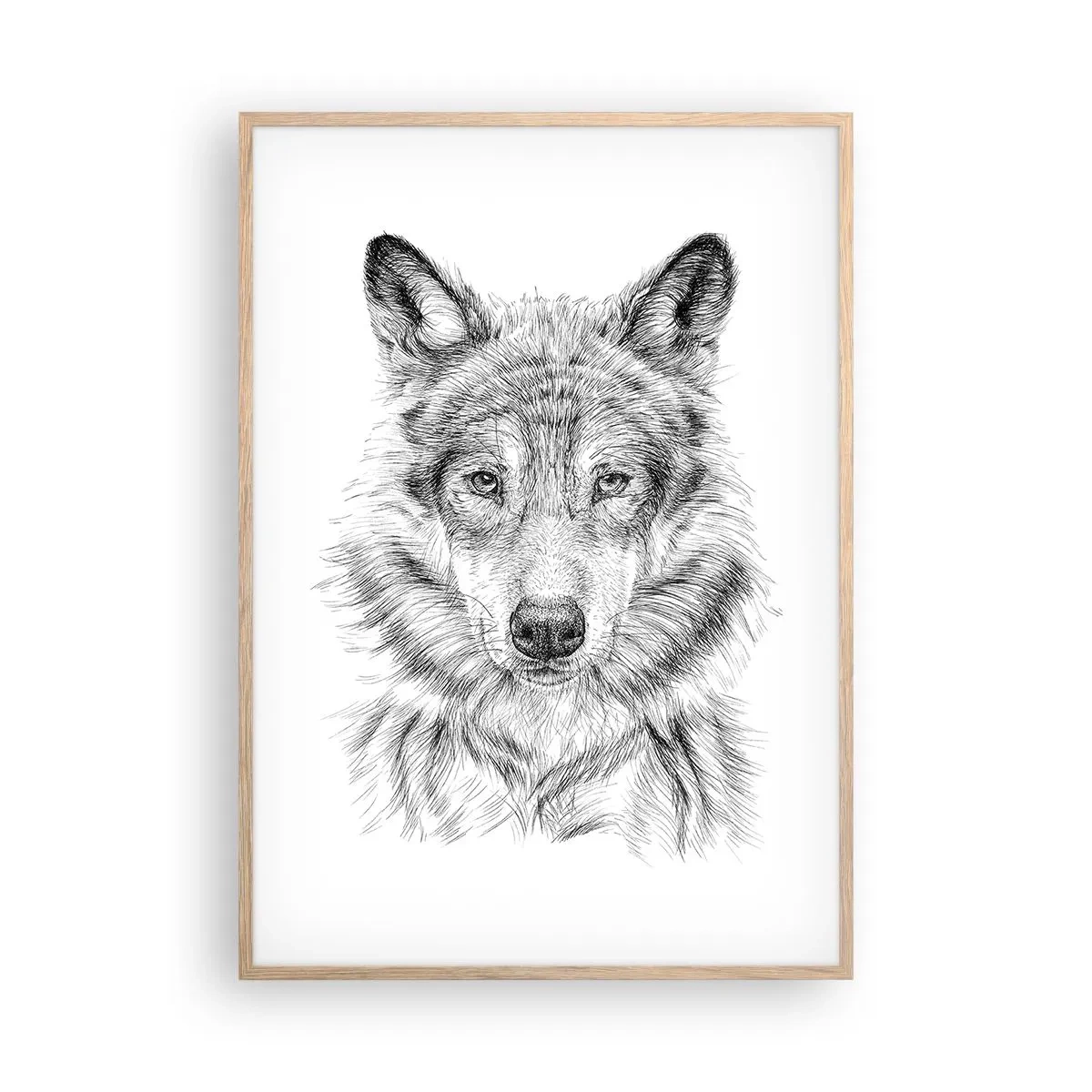 Poster în ramă de stejar deschis - Un lider înnăscut - 70x100 cm