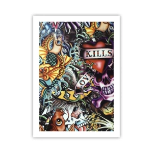 Poster - Visul unui artist tatuator - 50x70 cm