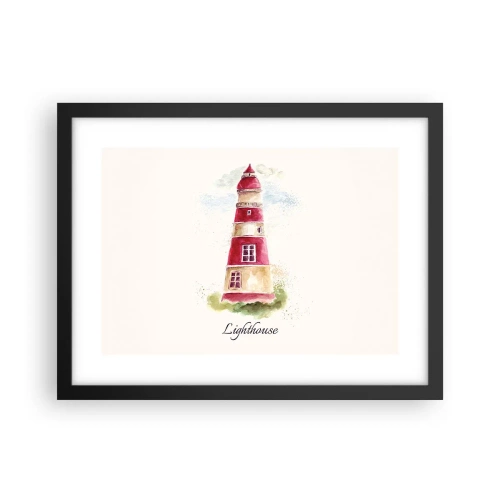 Poster în ramă neagră - Întotdeauna vreme bună - 40x30 cm