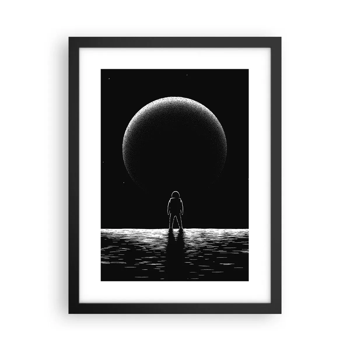 Poster în ramă neagră - Față în față - 30x40 cm