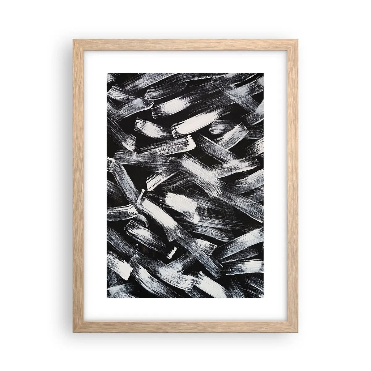 Poster în ramă de stejar deschis - Abstracție în spirit industrial - 30x40 cm