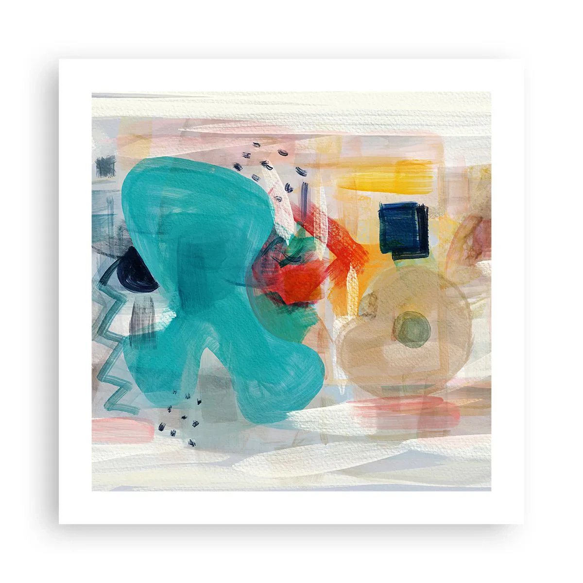 Poster - Joc plin de culoare - 50x50 cm