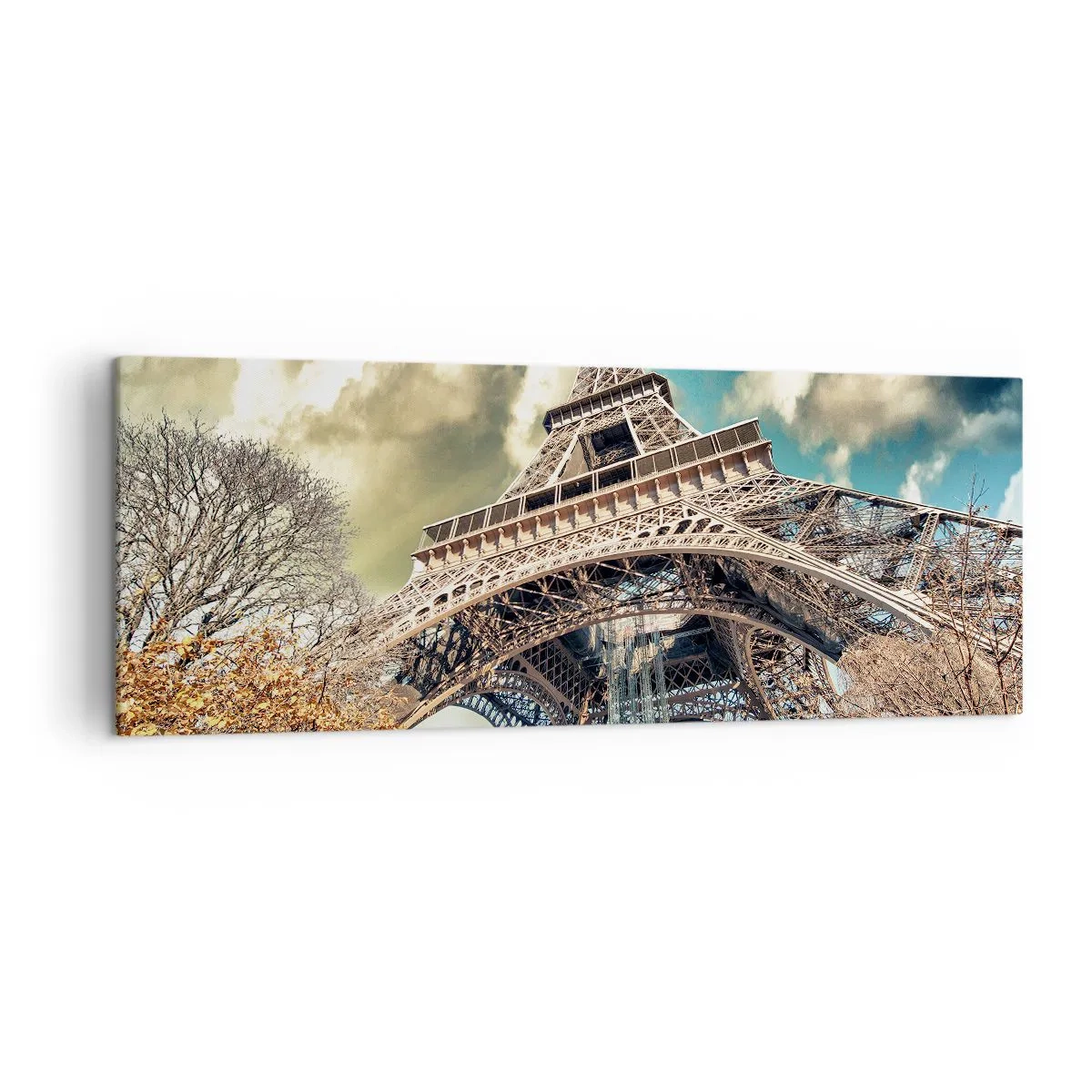 Tablou pe pânză - Și la Paris, în toamna anului .... - 140x50 cm