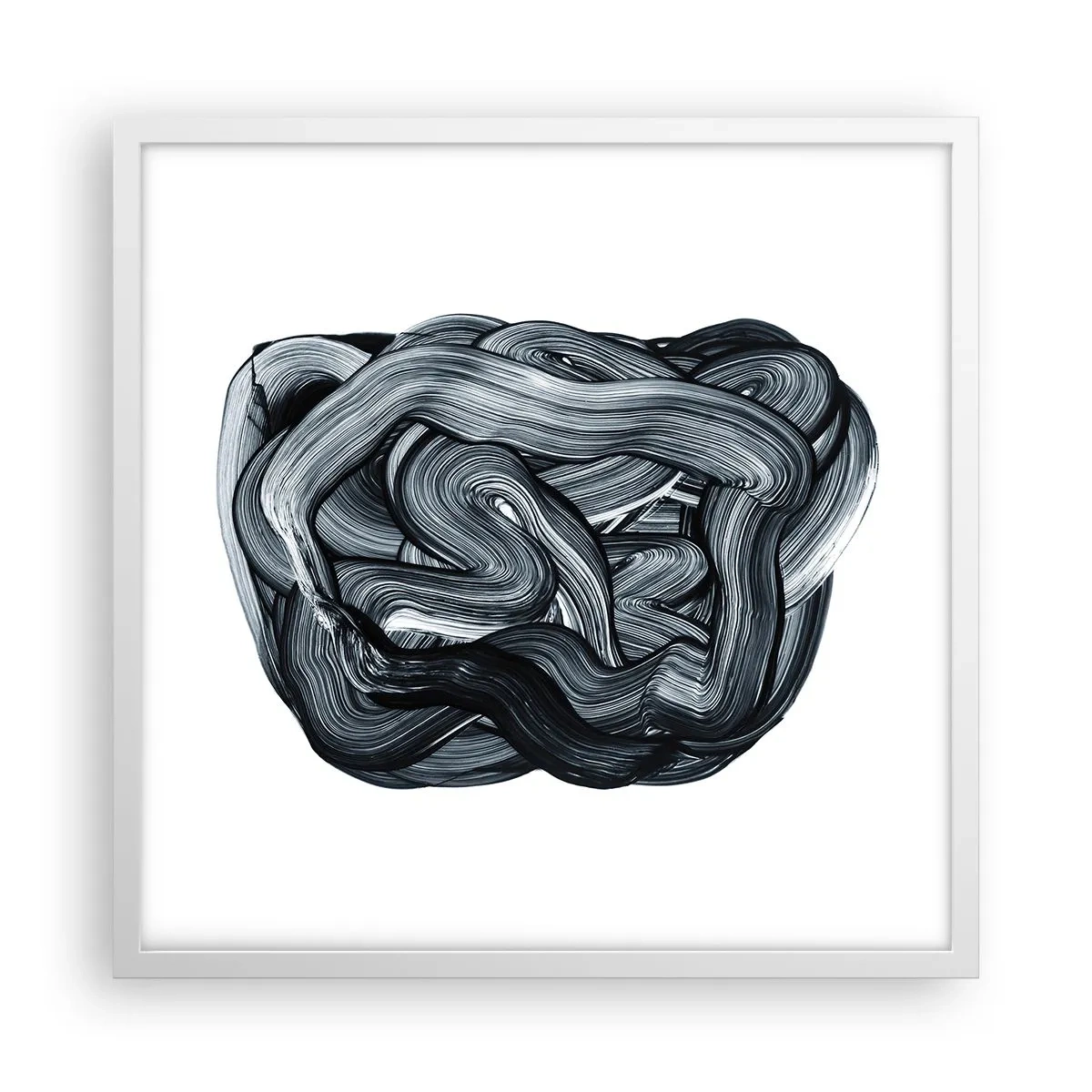 Poster în ramă albă - Nu este atât de simplu - 50x50 cm