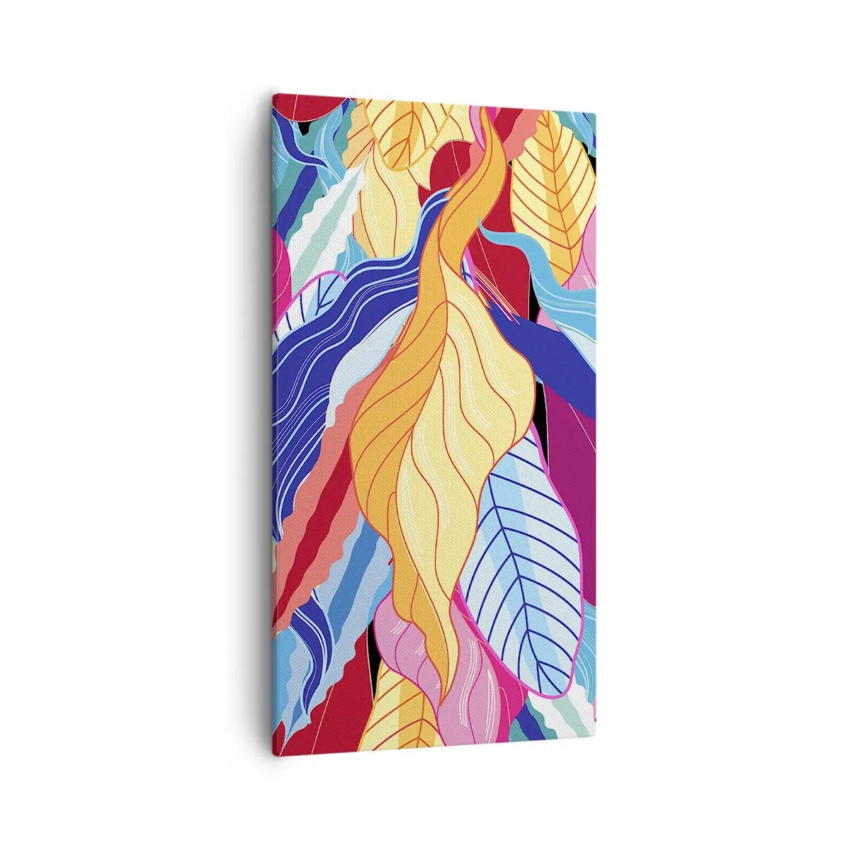 Tablou pe pânză - O dezordine colorată - 55x100 cm