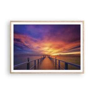 Poster în ramă de stejar deschis - Fără sfârșit - 100x70 cm