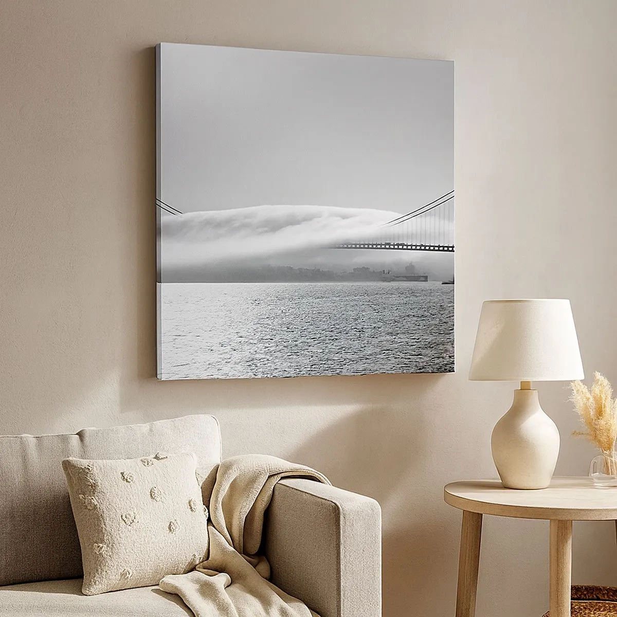 Tablou pe pânză - Să trecem prin Golden Gate - 30x30 cm