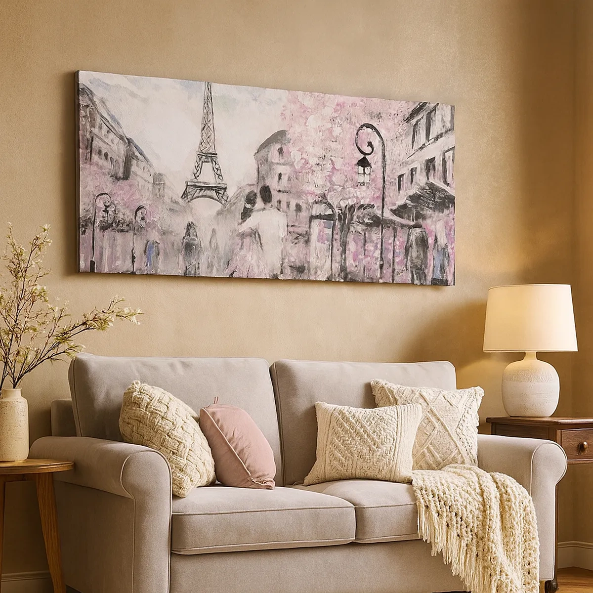 Tablou pe pânză - Dacă ar fi să te îndrăgostești, atunci doar de... - 30x30 cm