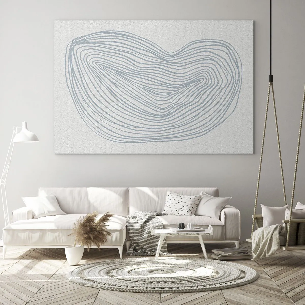 Tablou pe sticlă - Zâmbet de picături - 100x70 cm