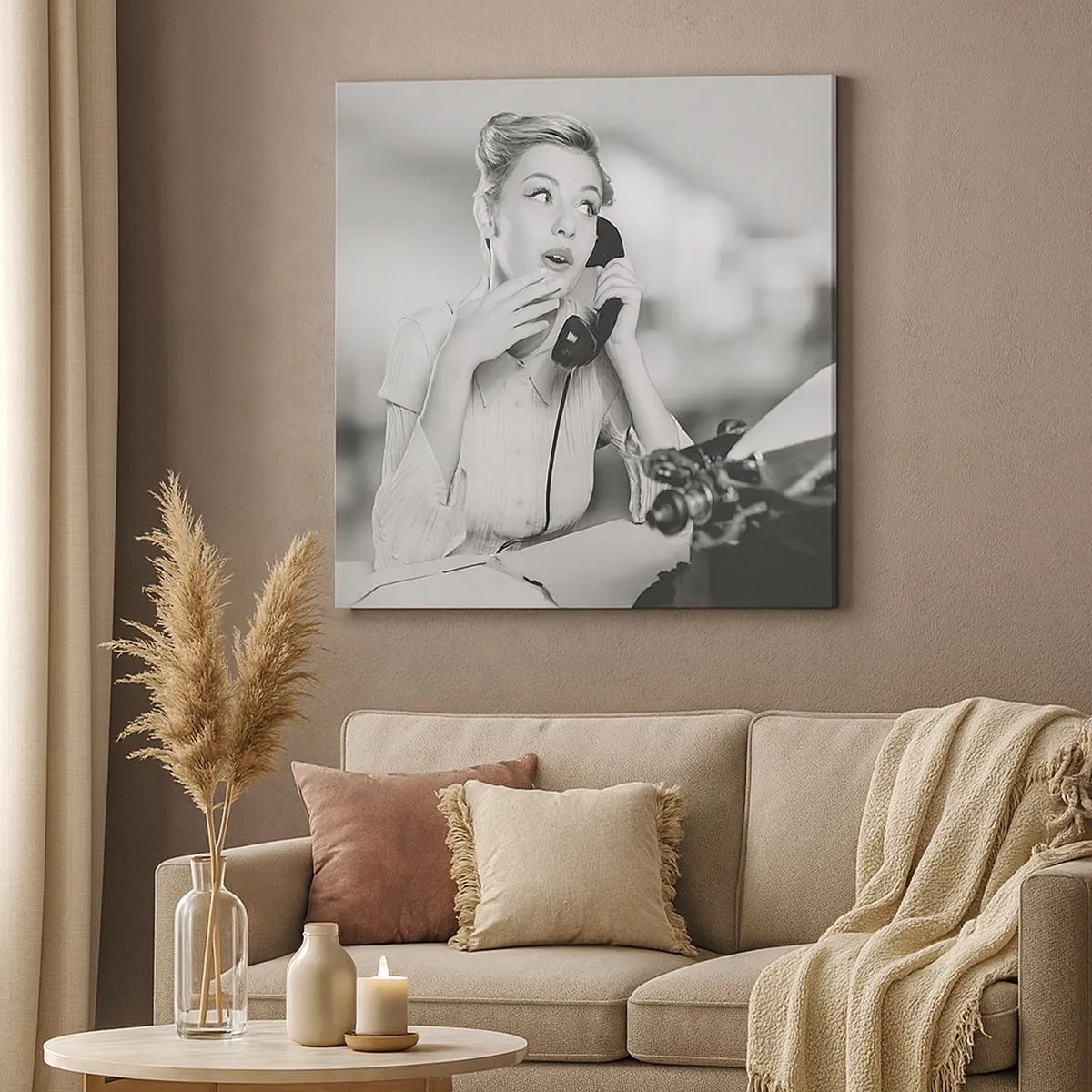 Tablou pe pânză - Bună ziua, suntem în anii '50. - 30x30 cm