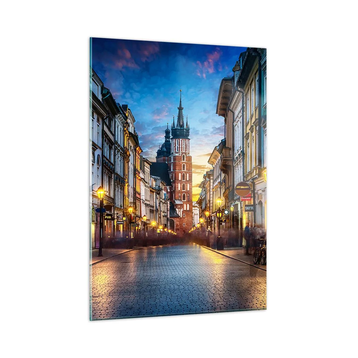 Tablou pe sticlă - Farmecul Cracoviei - 50x70 cm