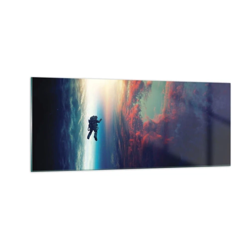 Tablou pe sticlă - Provocând universul - 100x40 cm