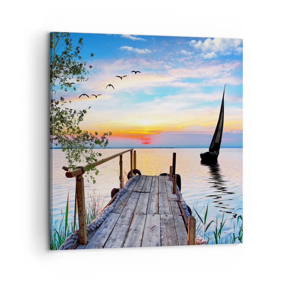 Tablou pe pânză - Bună seara - 60x60 cm