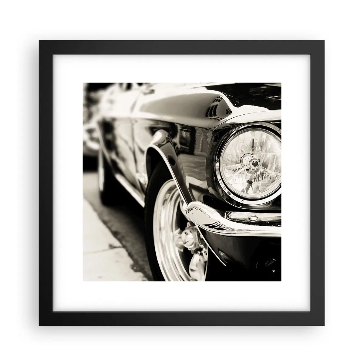 Poster în ramă neagră - Strălucire durabilă - 30x30 cm