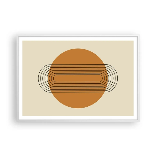 Poster în ramă albă - Planul perfect - 100x70 cm