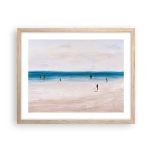 Poster în ramă de stejar deschis - Nevoia naturală - 50x40 cm