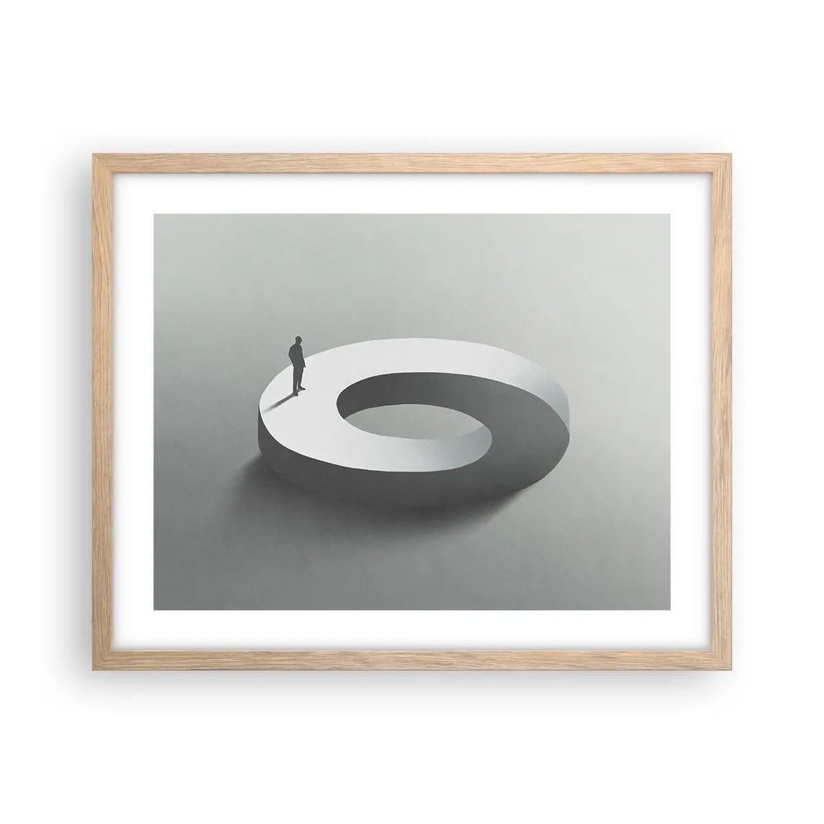 Poster în ramă de stejar deschis - Înțelegi ceva? - 50x40 cm