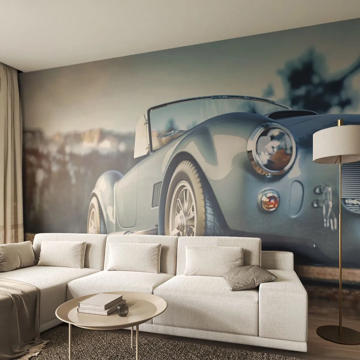 Fototapetă personalizată Premium Sand - Pentru că stilul contează - Mașină, Cabriolet, excursie