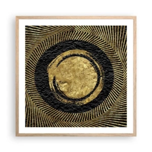 Poster în ramă de stejar deschis - Compoziție glamour - 60x60 cm