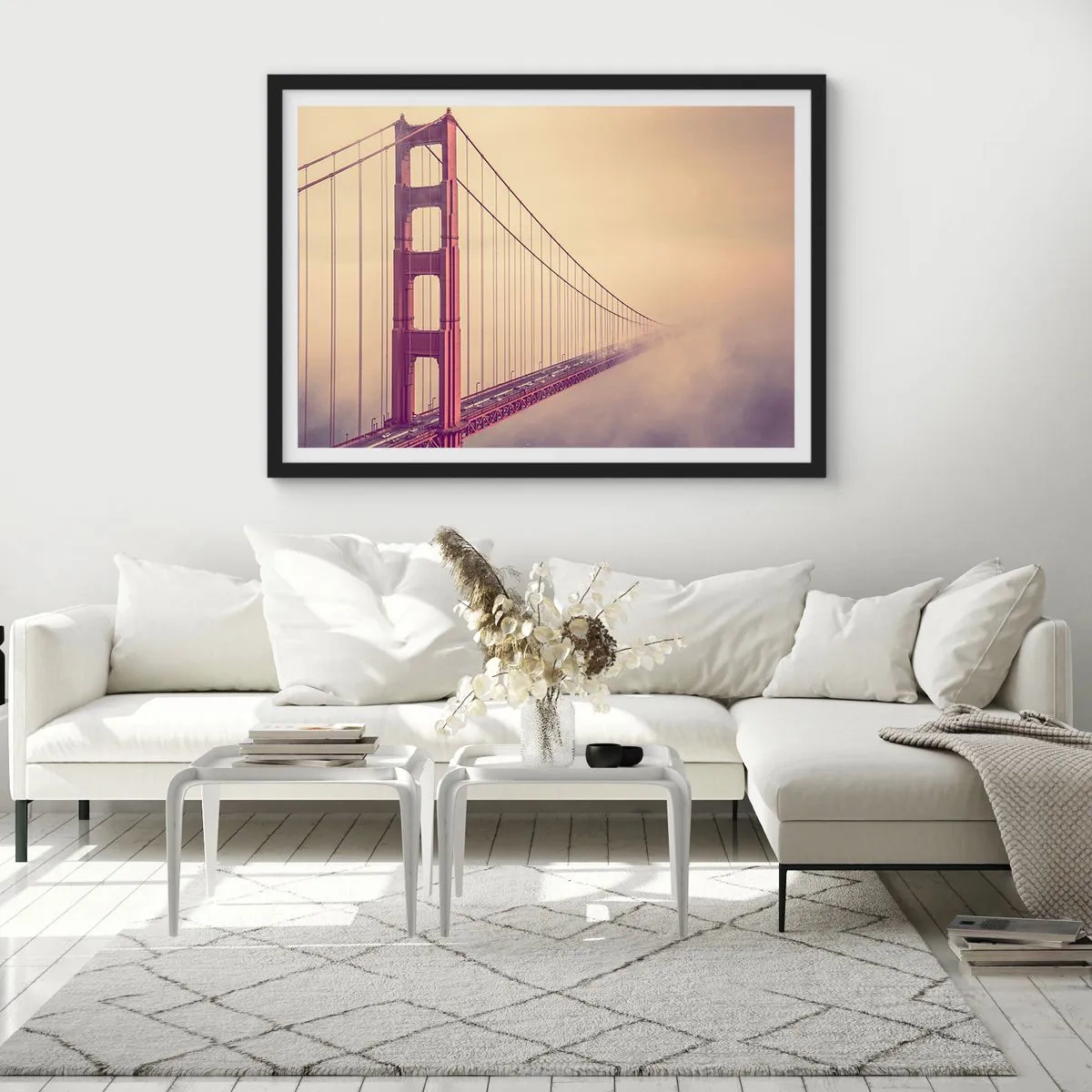 Poster în ramă neagră - Între cer și pământ - 50x40 cm