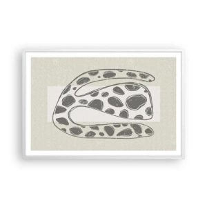 Poster în ramă albă - O creatură bizară - 91x61 cm